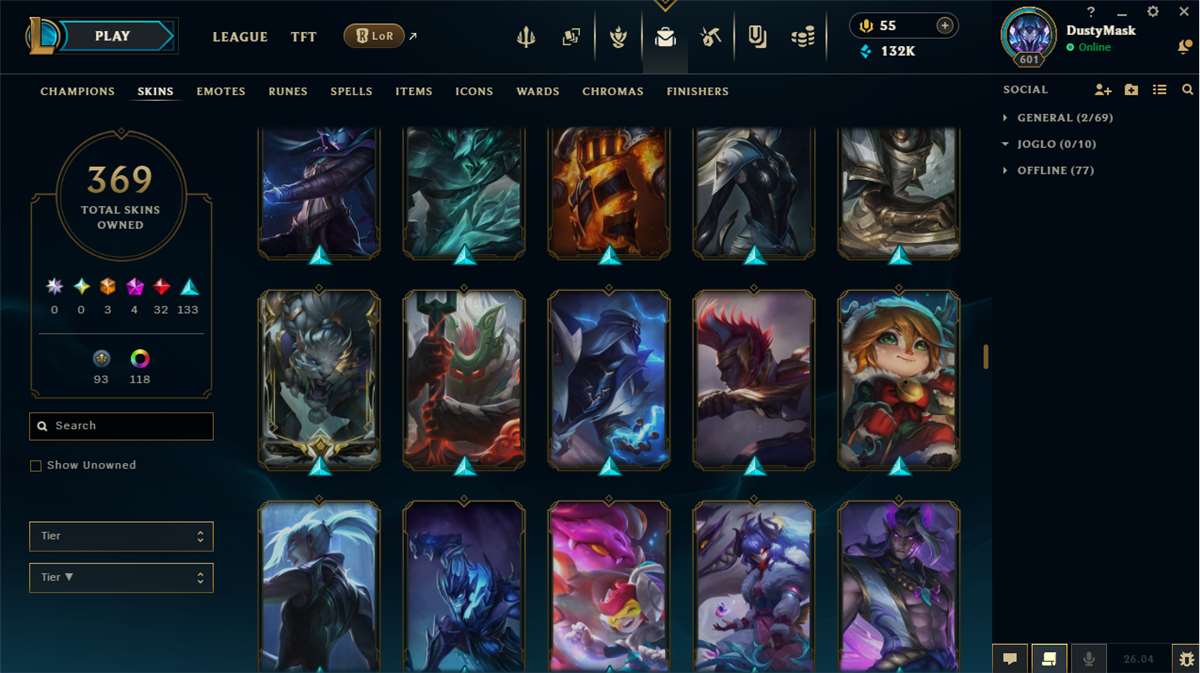 Penjualan akun permainan League of Legends